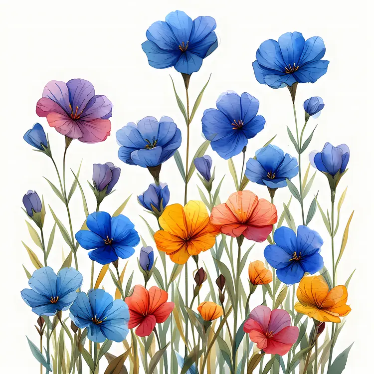 Colorful Flowers in Bloom