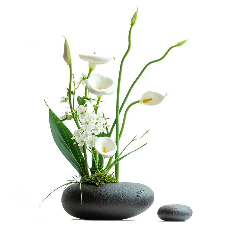 Elegant White Calla Lilies Arrangement