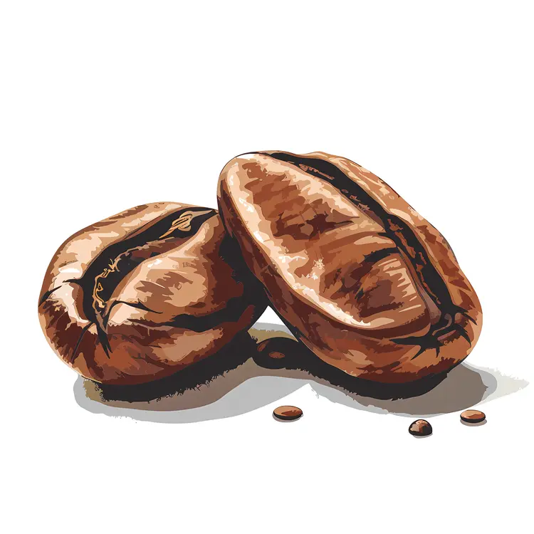 Roasted Coffee Beans Illustration