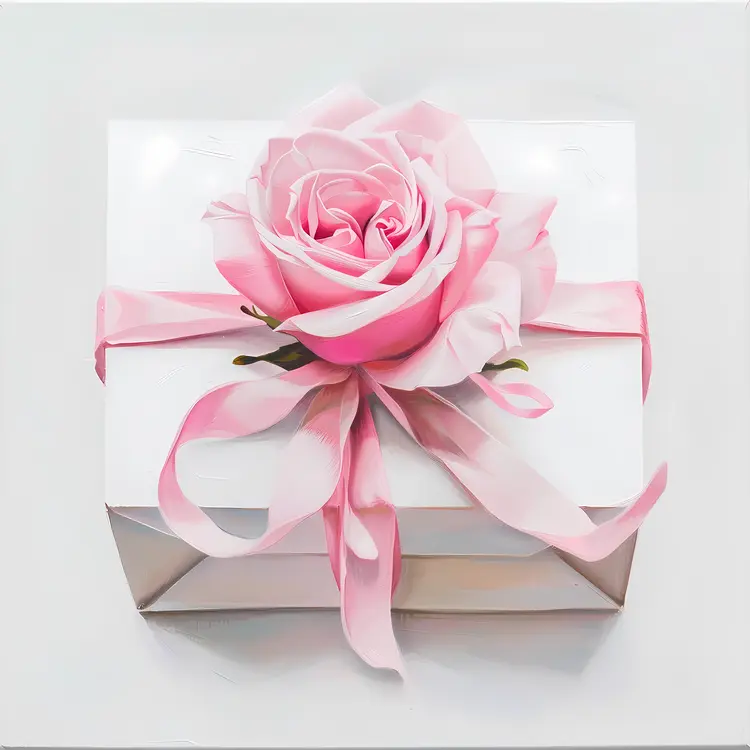 Elegant Gift with Rose Decoration