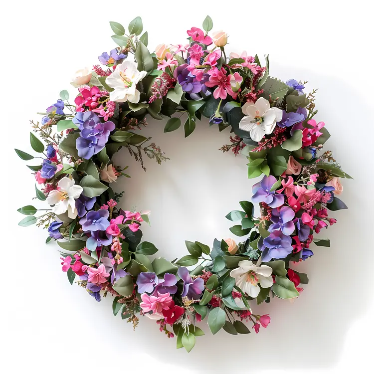 Colorful Floral Wreath