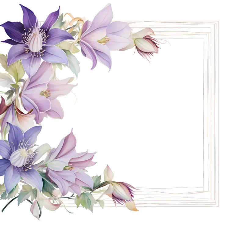 Elegant Floral Frame