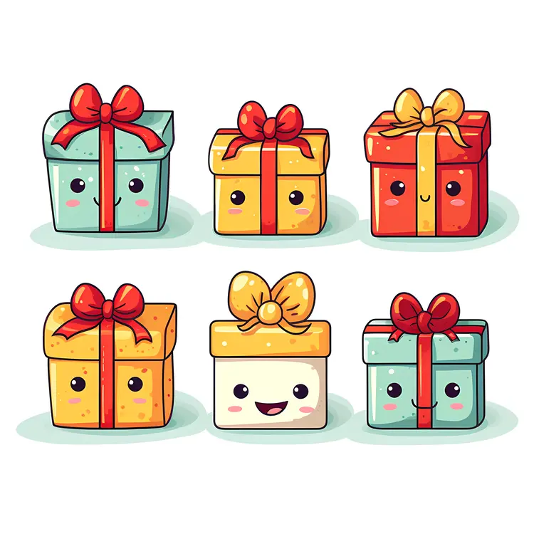 Cute Wrapped Gift Boxes
