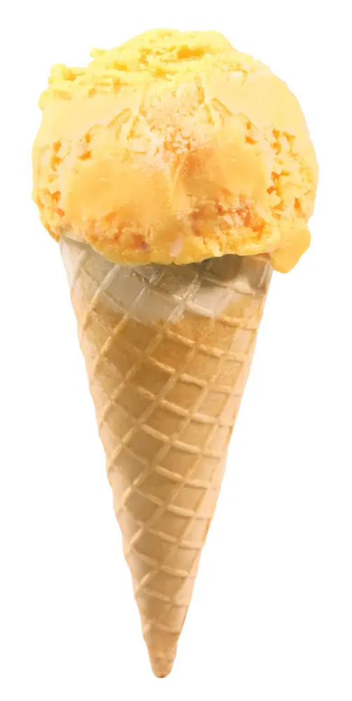 Mango Ice Cream Cone