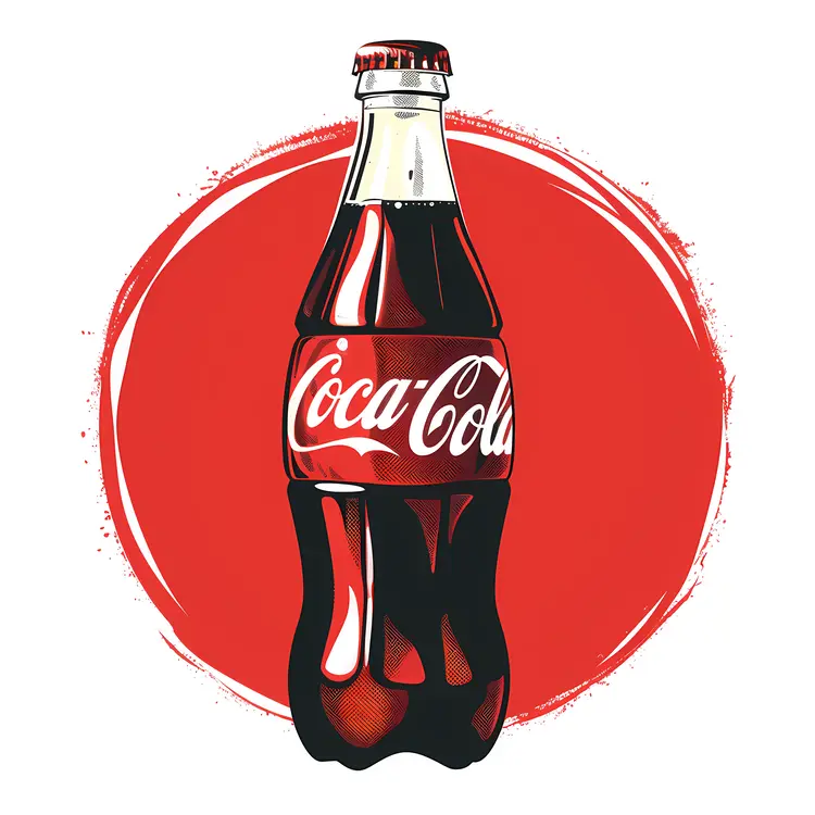 Classic Coca-Cola Bottle Illustration