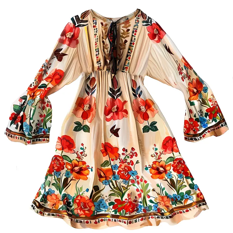 Elegant Floral Dress