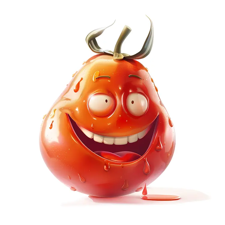 Smiling Red Tomato
