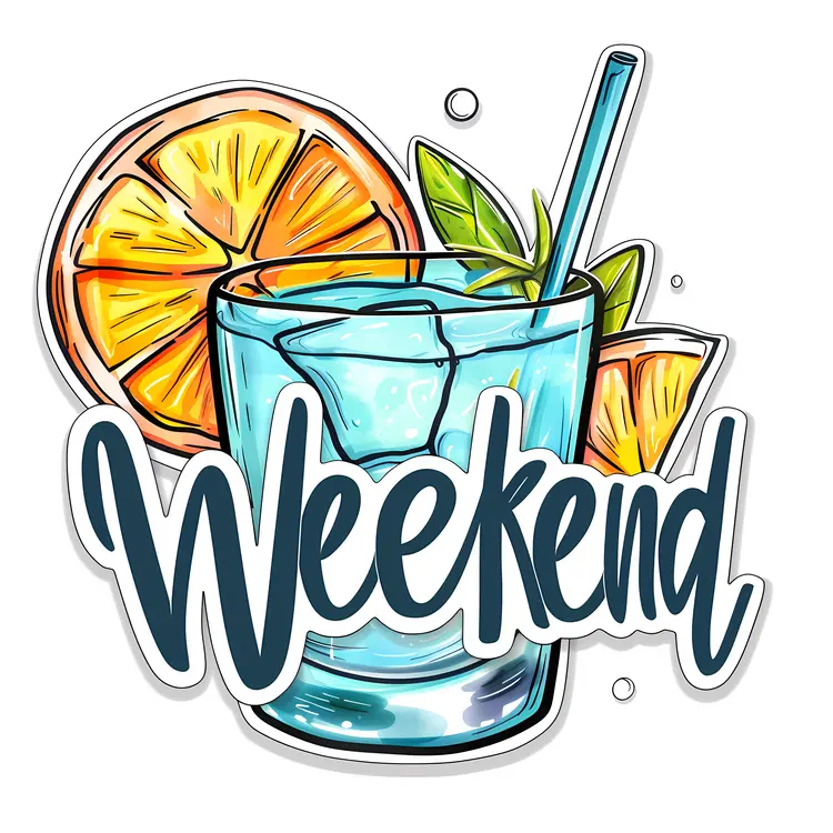 Weekend Drink Illustration