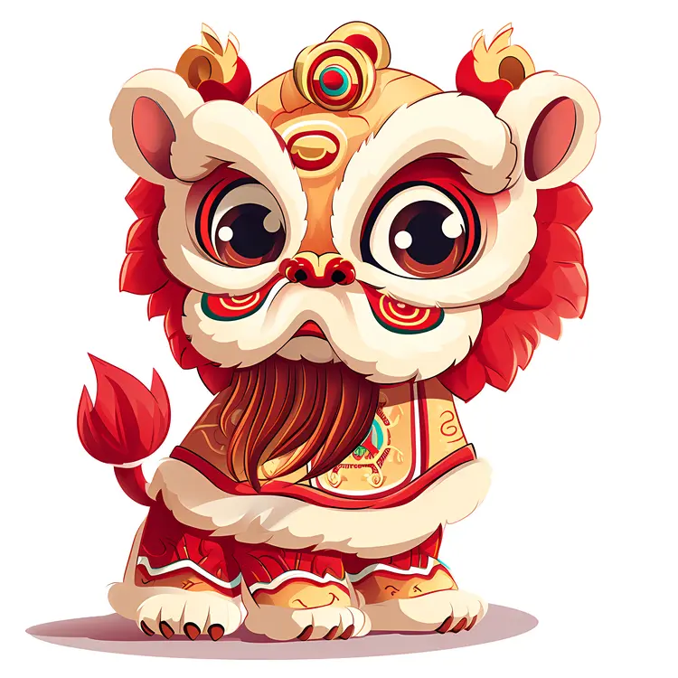 Cute Lion Dance Costume