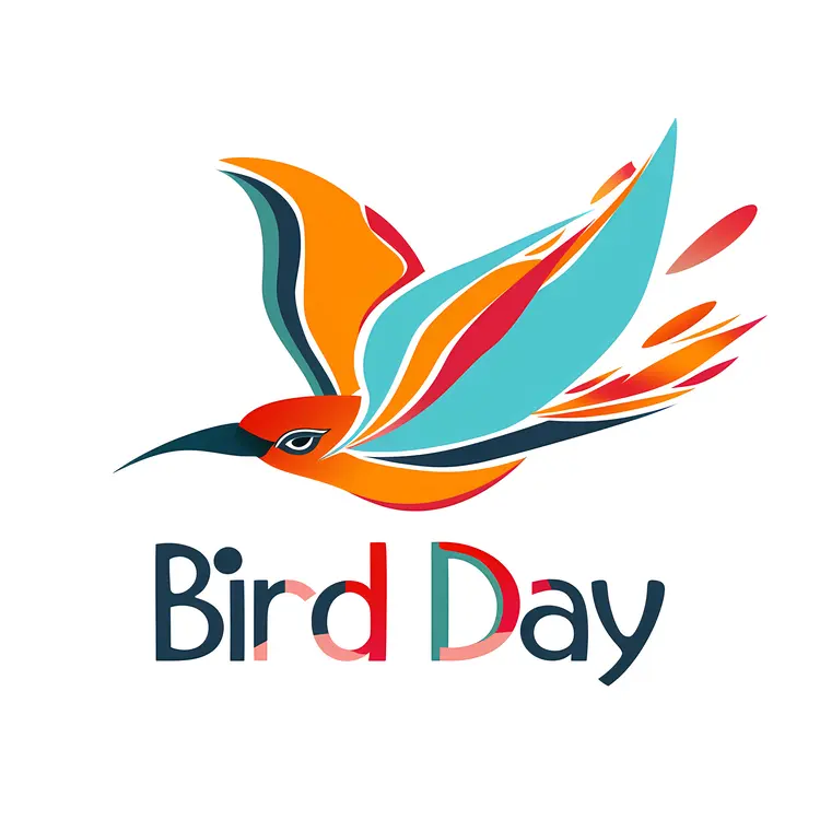 Colorful Bird for Bird Day