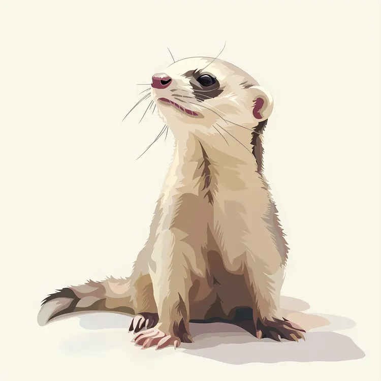 Lifelike Realistic Pet Ferret
