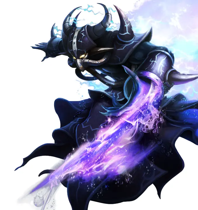 Dark Warrior with Magic Sword
