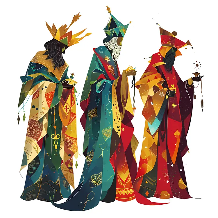 Three Wise Men with Gifts