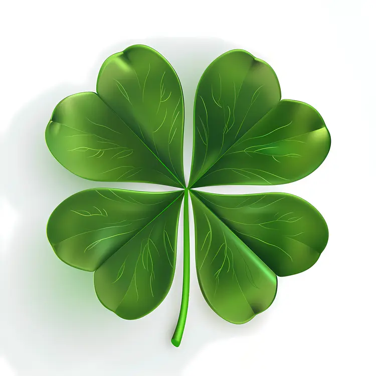 Green Four-Leaf Clover