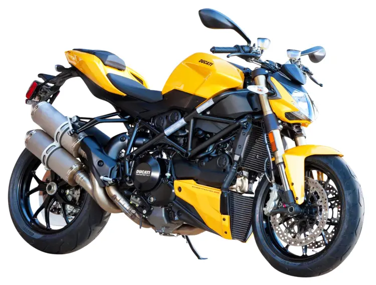 Yellow Ducati Motorcycle