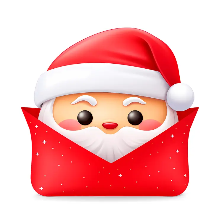 Santa in Red Envelope