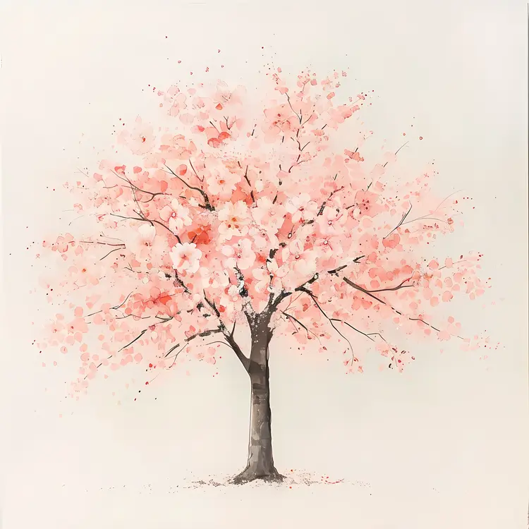 Cherry Blossom Tree with Delicate Flowers
