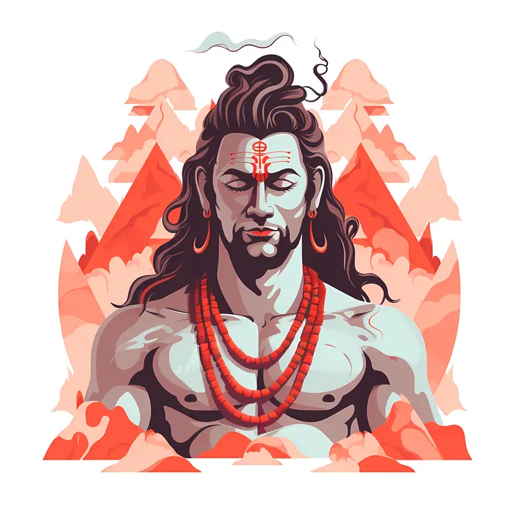 Meditative Shiva Illustration