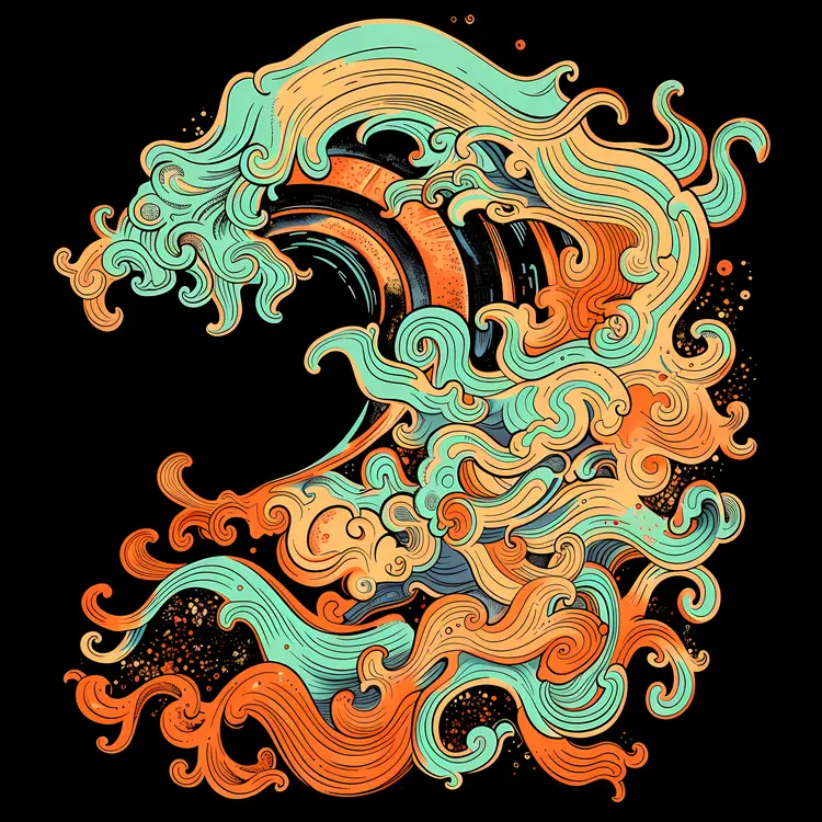 Abstract Artistic Wave