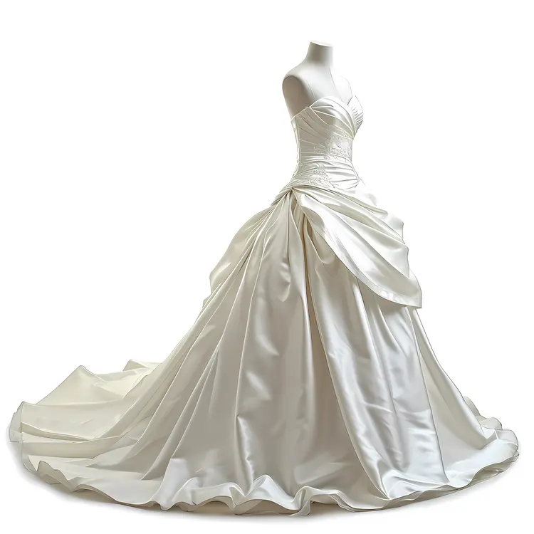 Elegant Wedding Dress with Train
