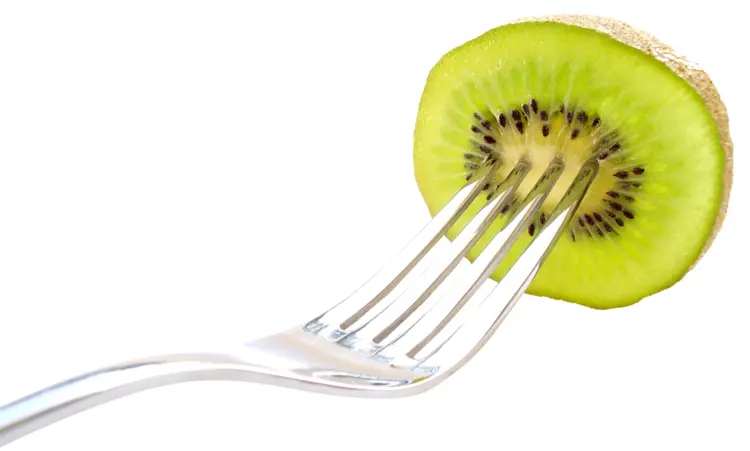 Kiwi Slice on Fork