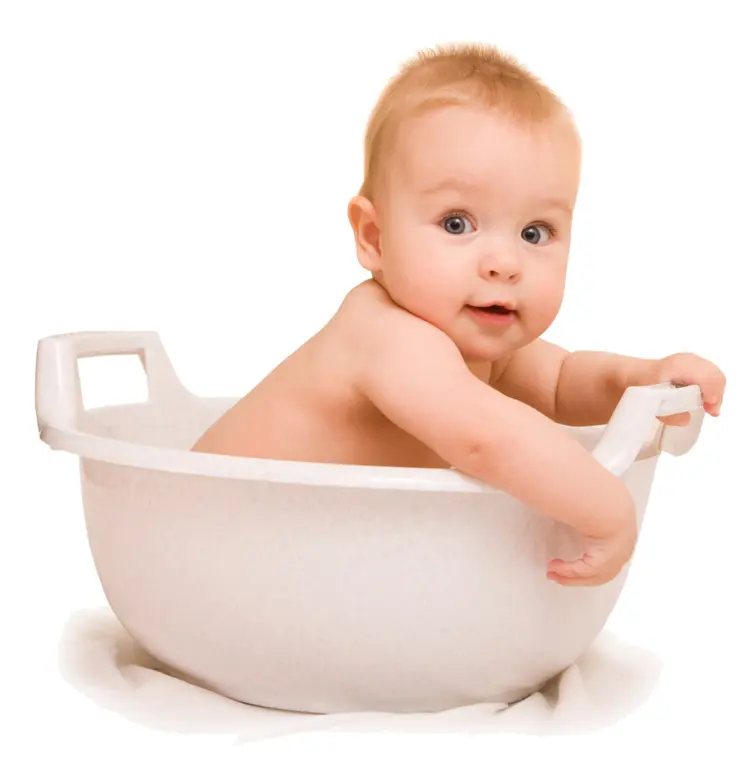 Cute Baby in a Bathtub