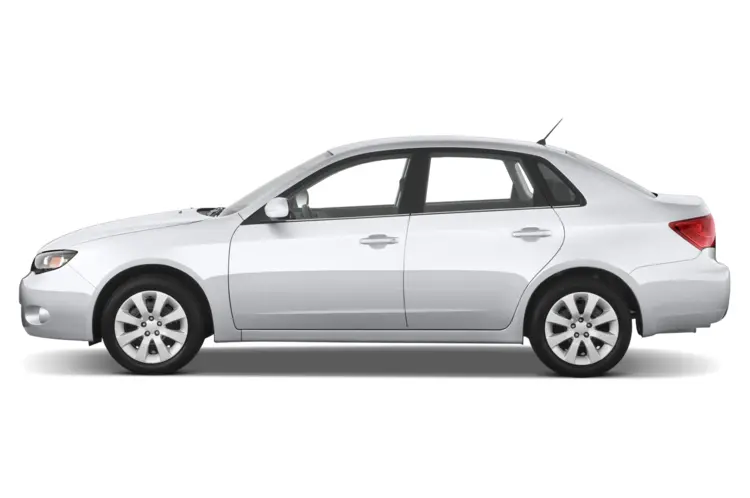 Silver Sedan Side View