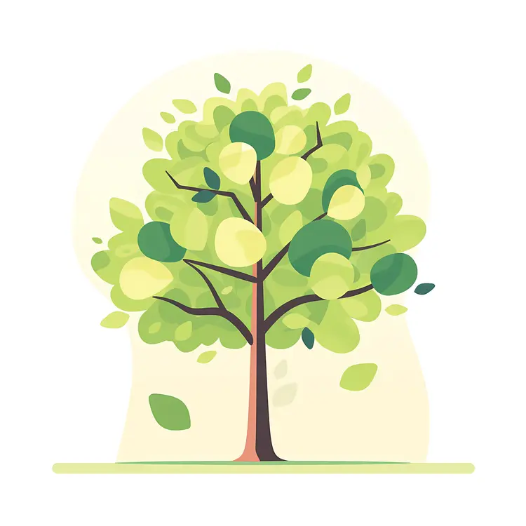 Lush Green Tree Illustration
