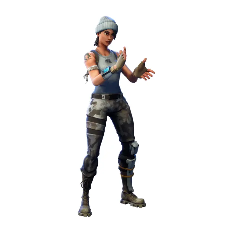 Female Character in Winter Outfit