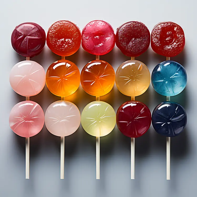 Translucent Colorful Lollipops
