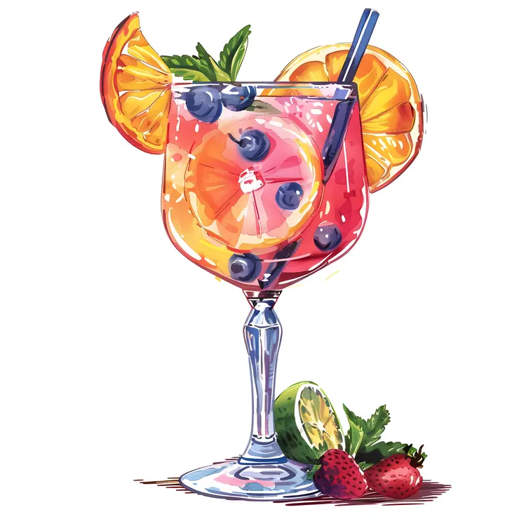 Fruit-Infused Cocktail