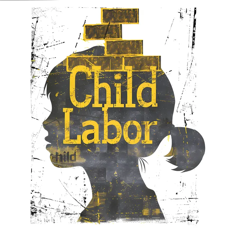 Child Labor Awareness Illustration