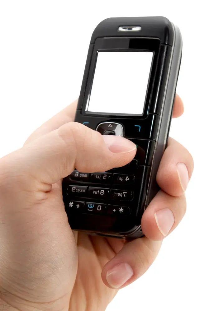 Handheld Mobile Phone with Buttons