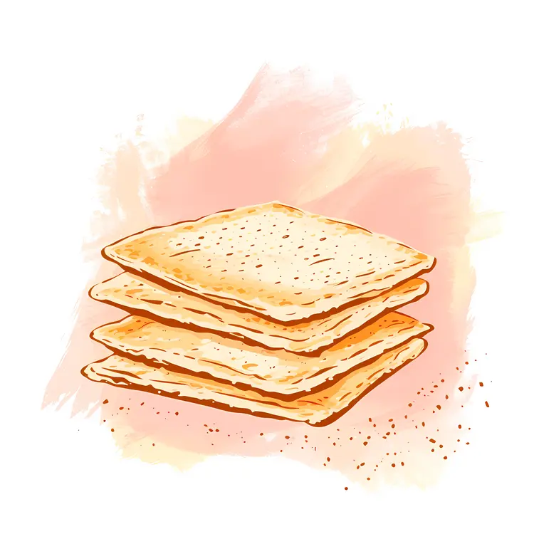 Golden Crackers on a Plate