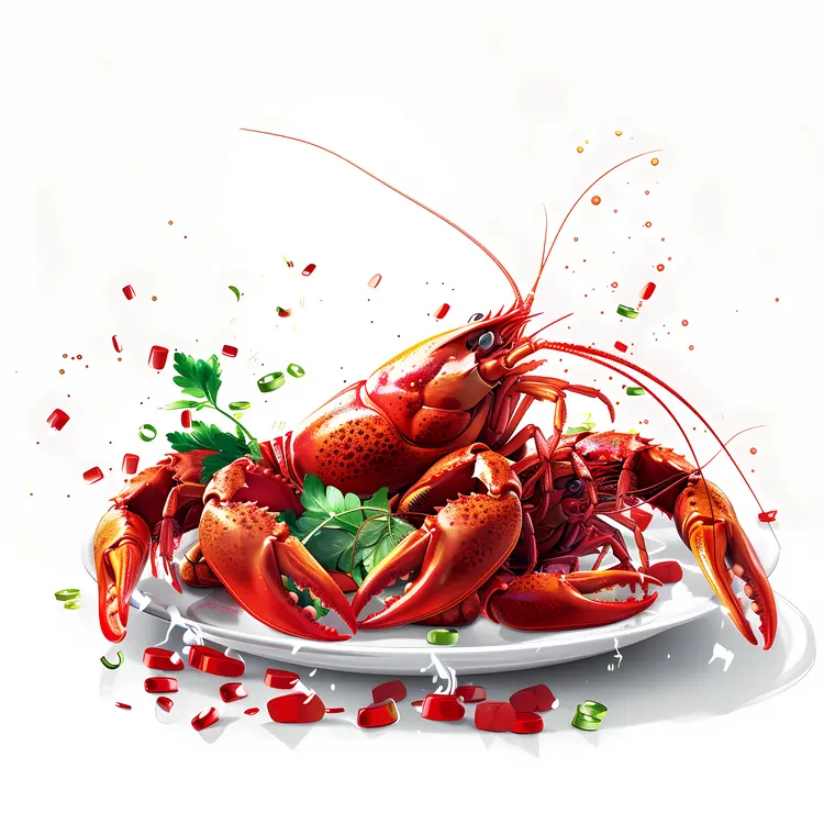Lobster Plate with Garnish