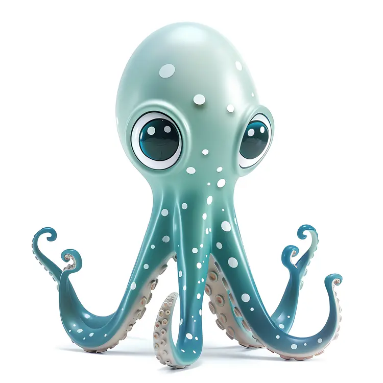 Cute Blue Octopus Toy