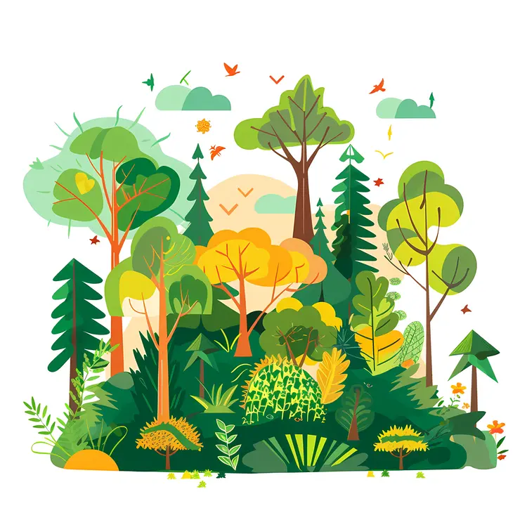 Lush Green Forest