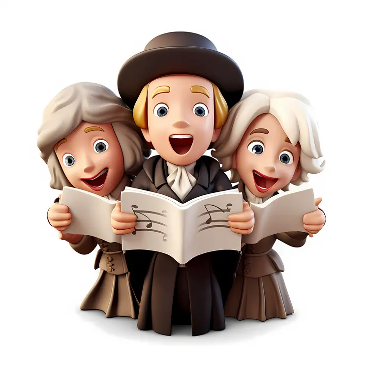 Singing People in Choir