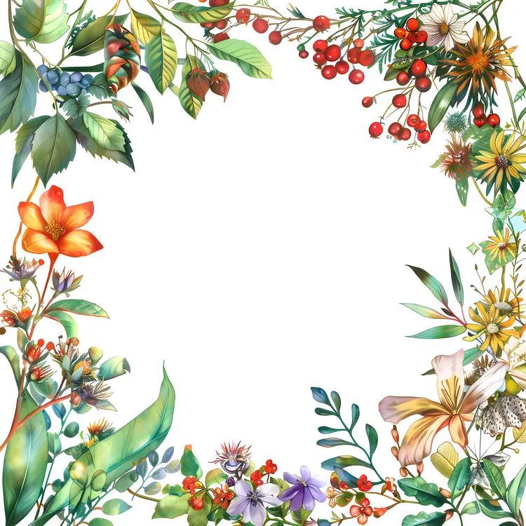 Beautiful Floral Frame