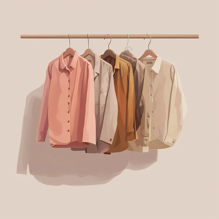 Neatly Organized Casual Shirts