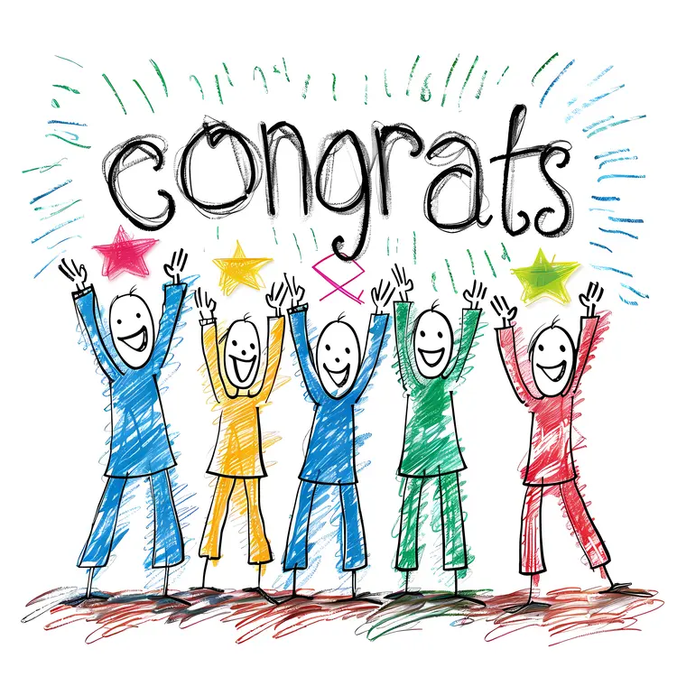 Congrats Celebration with Doodle People