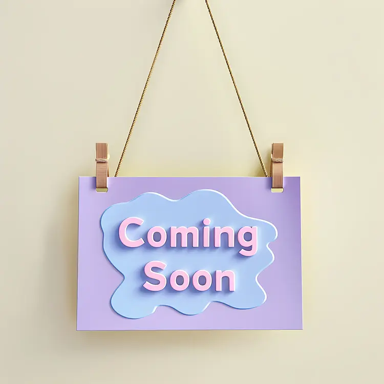 Coming Soon Hanging Sign