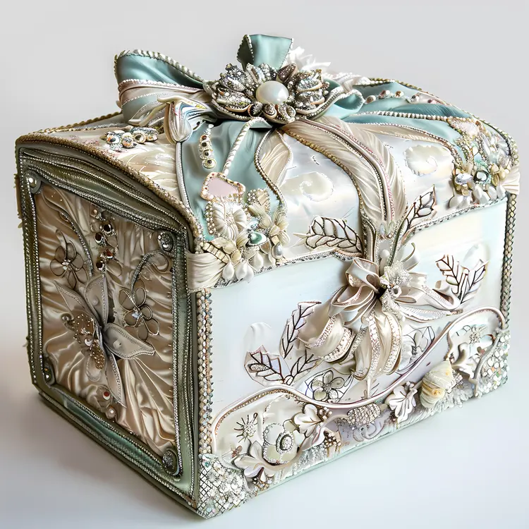 Ornate Decorative Box with Embellishments