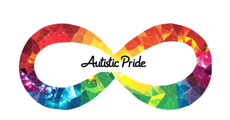 Autistic Pride Rainbow Infinity Symbol