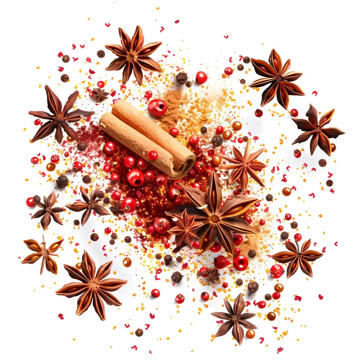 Festive Spices Explosion for Culinary Art