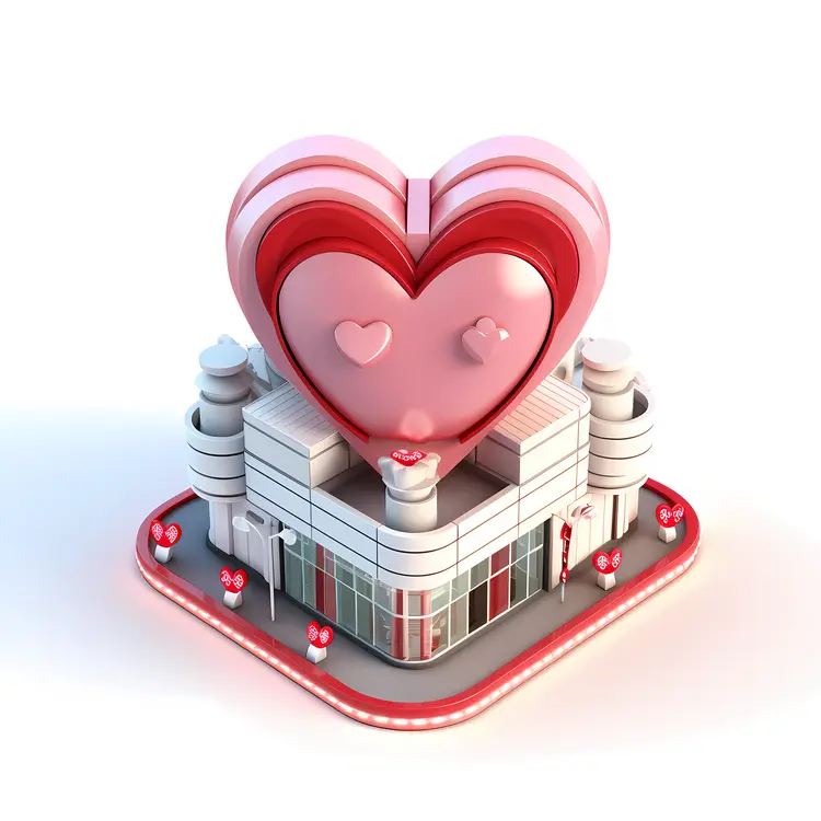 Modern Heart-shaped Building