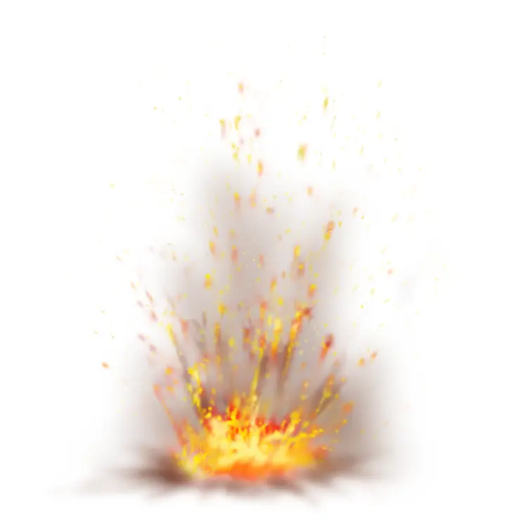 Small Fire Explosion