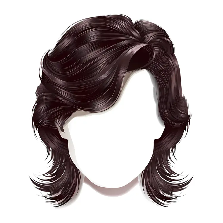 Stylish Dark Brown Wavy Hair