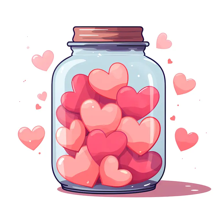 Jar of Hearts for Valentine's Day