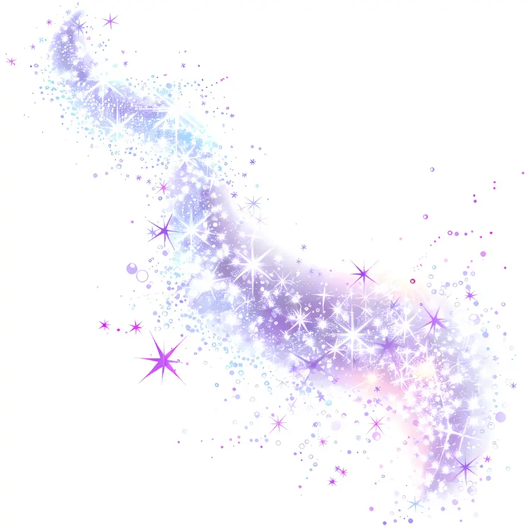 Purple Sparkling Stars Background